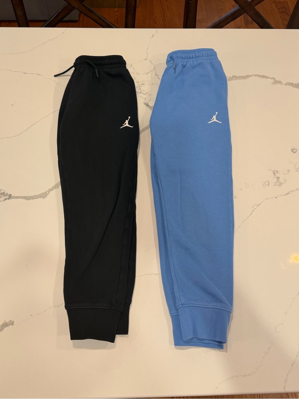 Jordan Small Boys Sweatpants (2) - Black and Light Blue